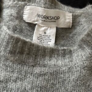 Workshop Republic Clothing Women's Soft Gray Turtleneck Sweater
